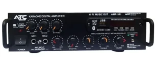 Audio pojacalo ATC AMP-301 2x25W, USB/SD/FM/MIC/Display/ECHO/Bluetooth, FM: 87.5MHz-108.5MHz, 4-16om