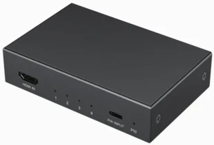 GEMBIRD DSP-HDMI4K-4P-01 Gamebird Splitter, 4K UHD na 30 Hz , IN-1xHDMI Type-A (F), OUT-4XHDMI Type-A (F)