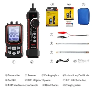 NOYAFA NF-918S Mrezni tester, tragac kablova, opticki merac snage i VFL lokator gresaka