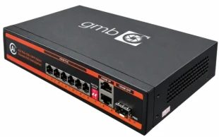 GEMBIRD GMB POE-GS1006PS1 Switch,4 PoE 100/1000M, 2 UP-Link 100/1000M +1 SFP port,52V 65W,30W/PoE,VLAN,250m