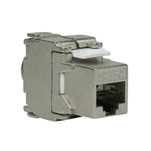 Logilink Keystone modul, Cat6A, STP, 17.2mm, 22-26 AWG, toolless, srebrna