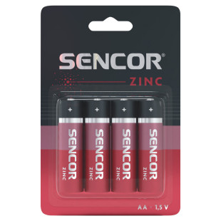 Baterija Sencor R06 AA 4BP Cink Karbon 4/1
