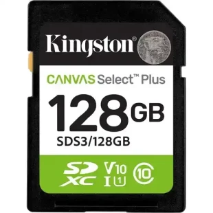 SD Card 128GB Kingston Canvas Select Plus SDR3/128GB