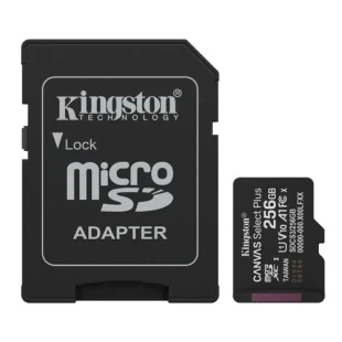 Micro SD Card 256GB Kingston + SD adapter SDCS3/256GB class 10