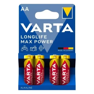 Baterija Varta LR6 Max Tech AA 4/1