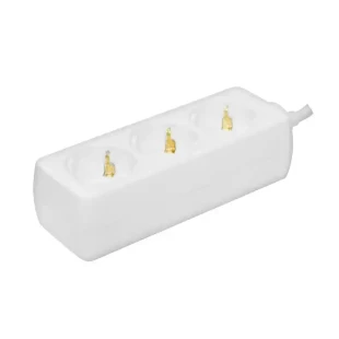 Produžni kabal sa 3 mesta 1.5m 1.5mm2 Prosto NV3-3/WH-P/1,5