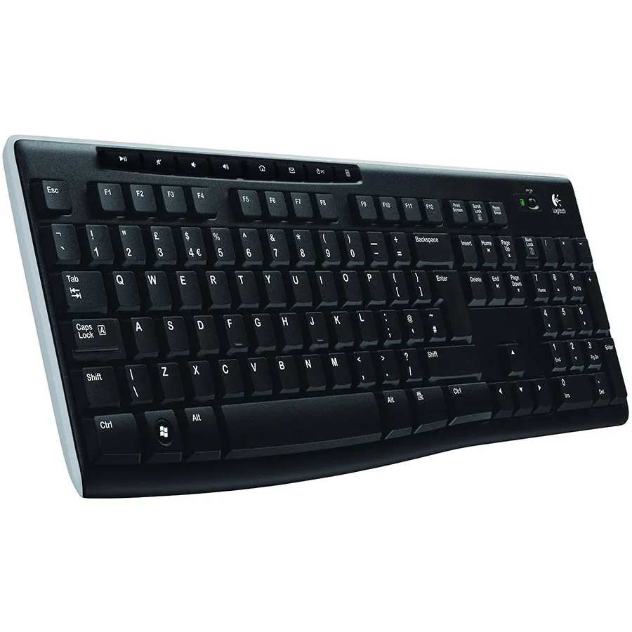 LOGITECH K270 Wireless Keyboard - BLACK - US INT'L - EER Slika 1