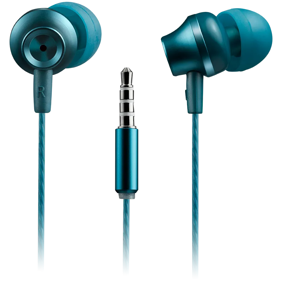 CANYON headphones SEP-3 Mic 1.2m Blue Green Slika 2