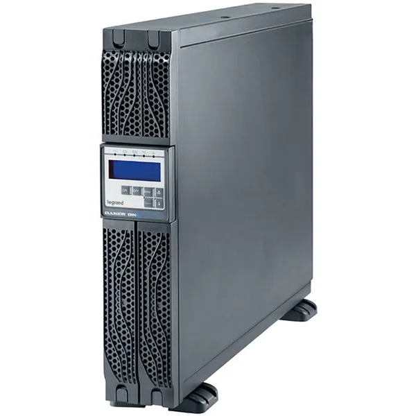 UPS Legrand DAKER DK + Tower/Rack, 3000VA/2700W, On Line Double Conversion, Sinusoidal, PFC, USB & RS232 port, 6 x IEC C13 & 1 x IEC C19, batteries 6x 12V, 9Ah, 30 kg, (Optional Kit Rack 310952, SNMP card 311058, Battery Extension 310662) Slika 1