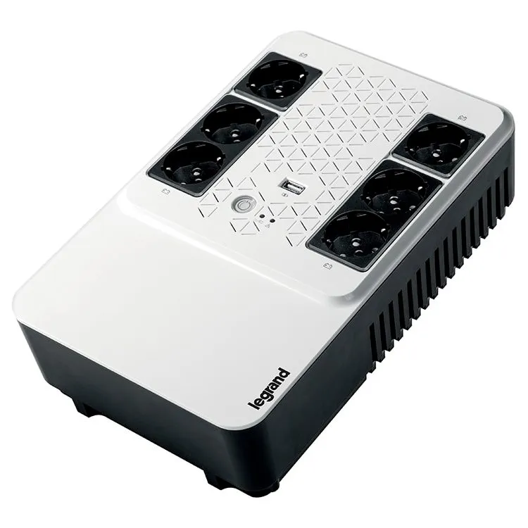 UPS Legrand Keor Multiplug 800VA/480W Line interactive, Single-phase, Simulated sinewave, Backup: 4xCEE 7/3 - Surge: 2xCEE 7/3. Battery 1 x 12 V, 7 Ah, 5.5 Kg, USB Slika 2