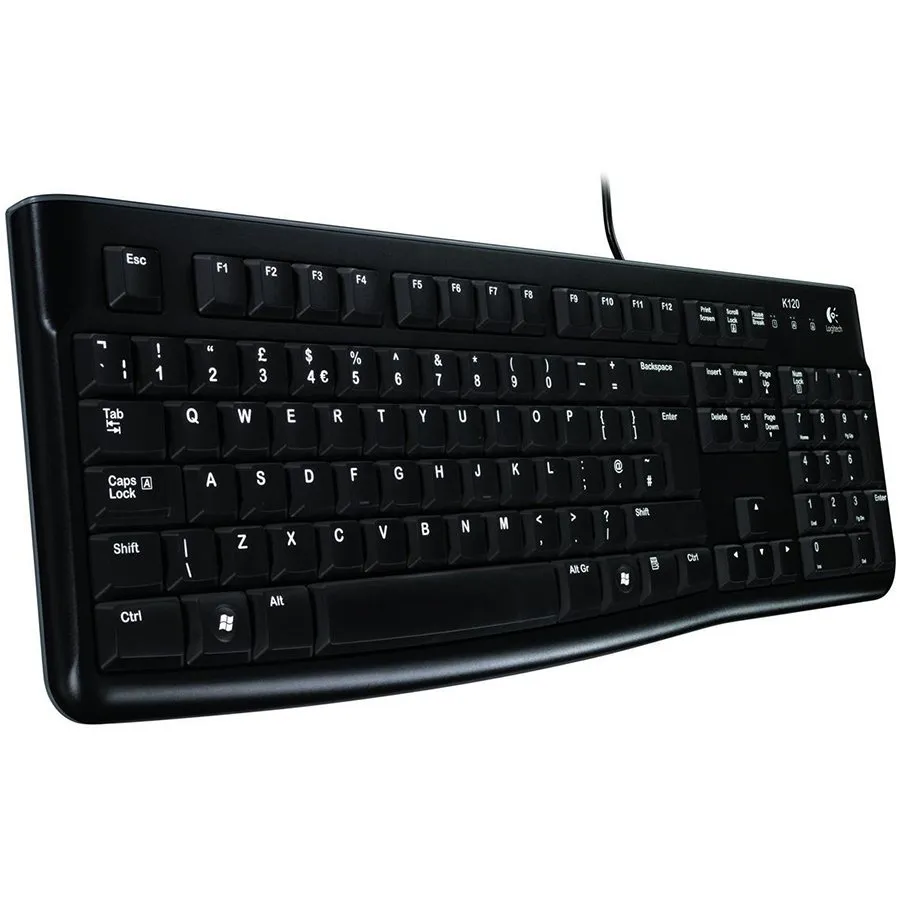 LOGITECH K120 Corded Keyboard - BLACK - USB - HRV-SLV-SRB -B2B Slika 1