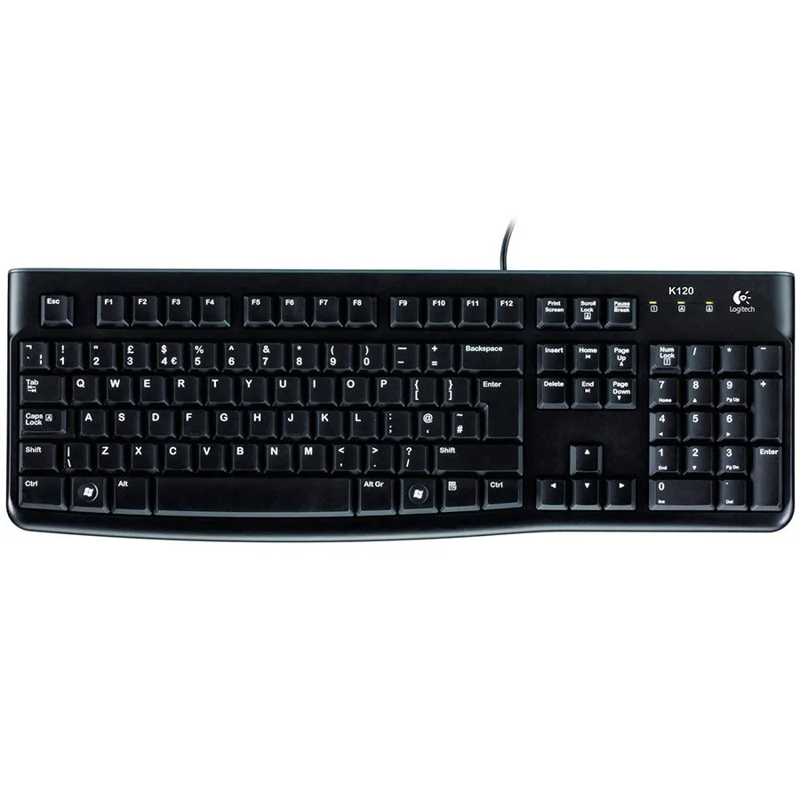 LOGITECH K120 Corded Keyboard - BLACK - USB - HRV-SLV-SRB -B2B Slika 2