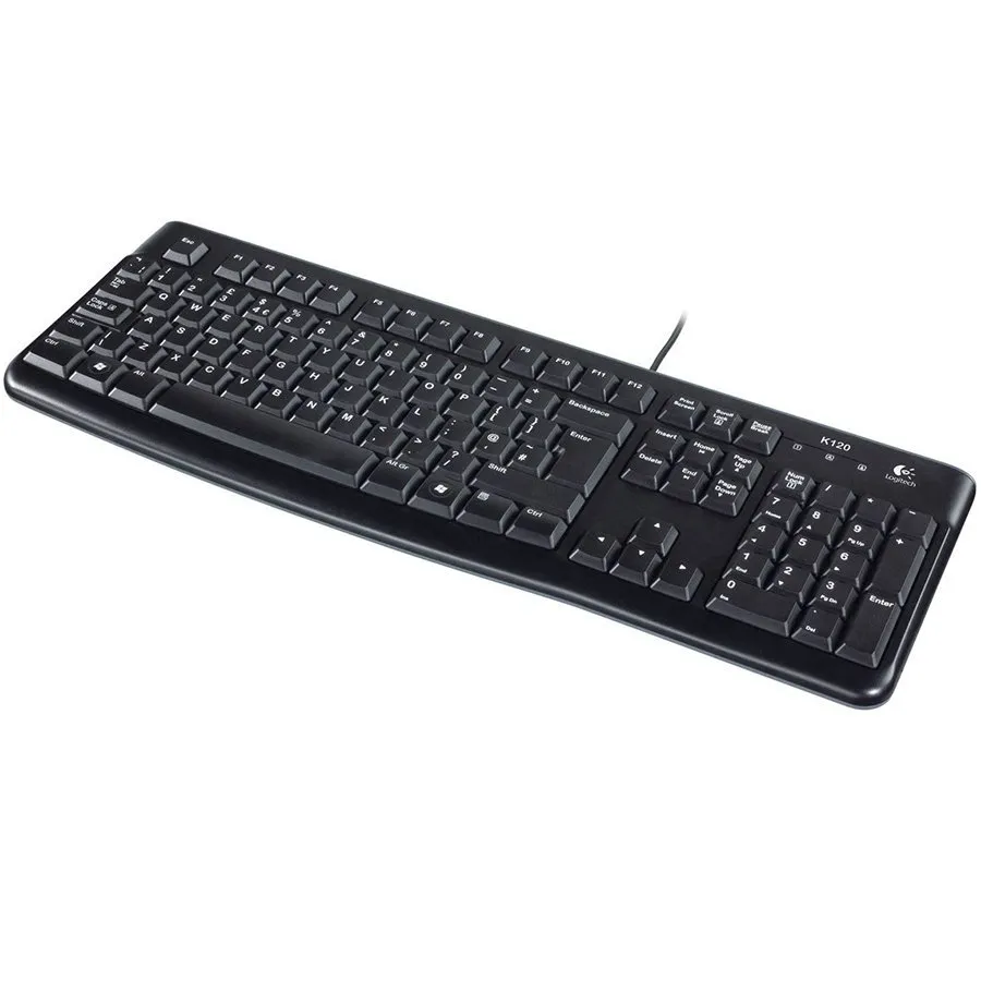 LOGITECH K120 Corded Keyboard - BLACK - USB - HRV-SLV-SRB -B2B Slika 4