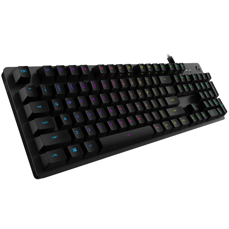 LOGITECH G512 Corded LIGHTSYNC Mechanical Gaming Keyboard - CARBON - US INT'L - USB - LINEAR Slika 1