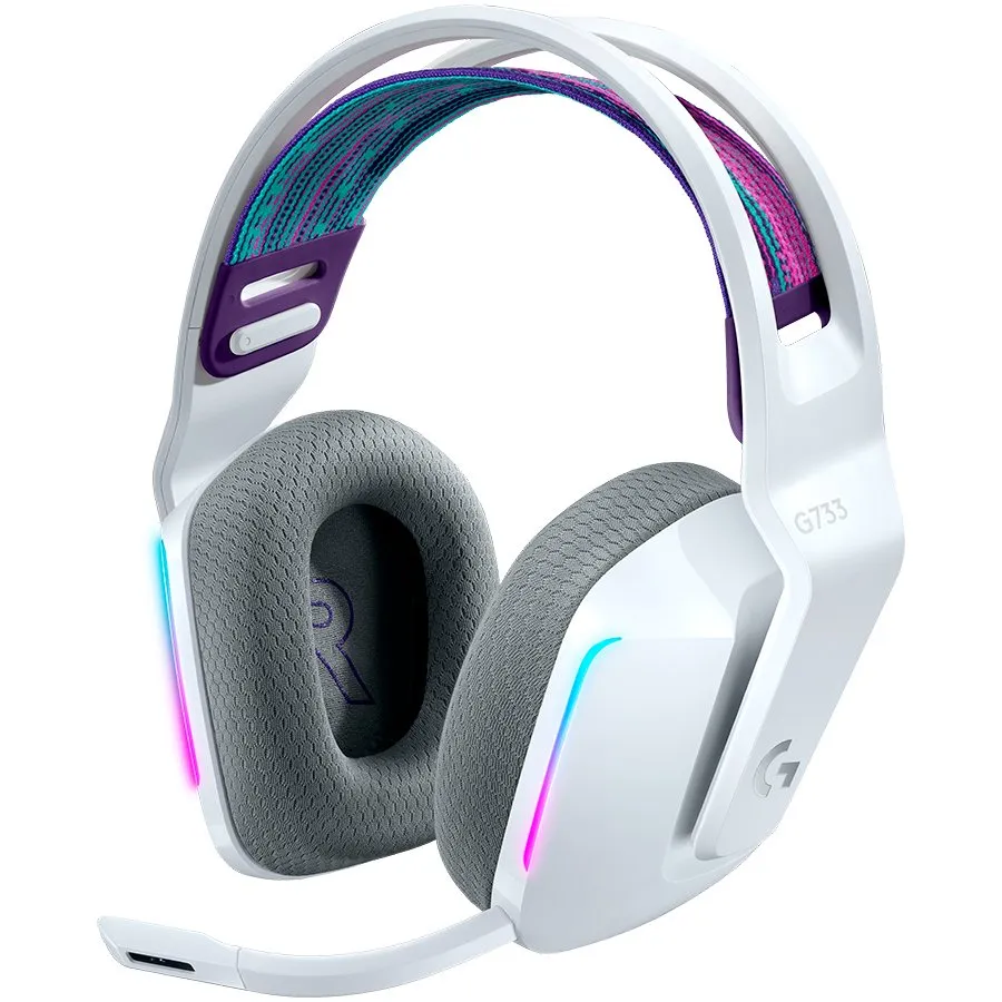 LOGITECH G733 LIGHTSPEED Wireless RGB Gaming Headset - WHITE Slika 1