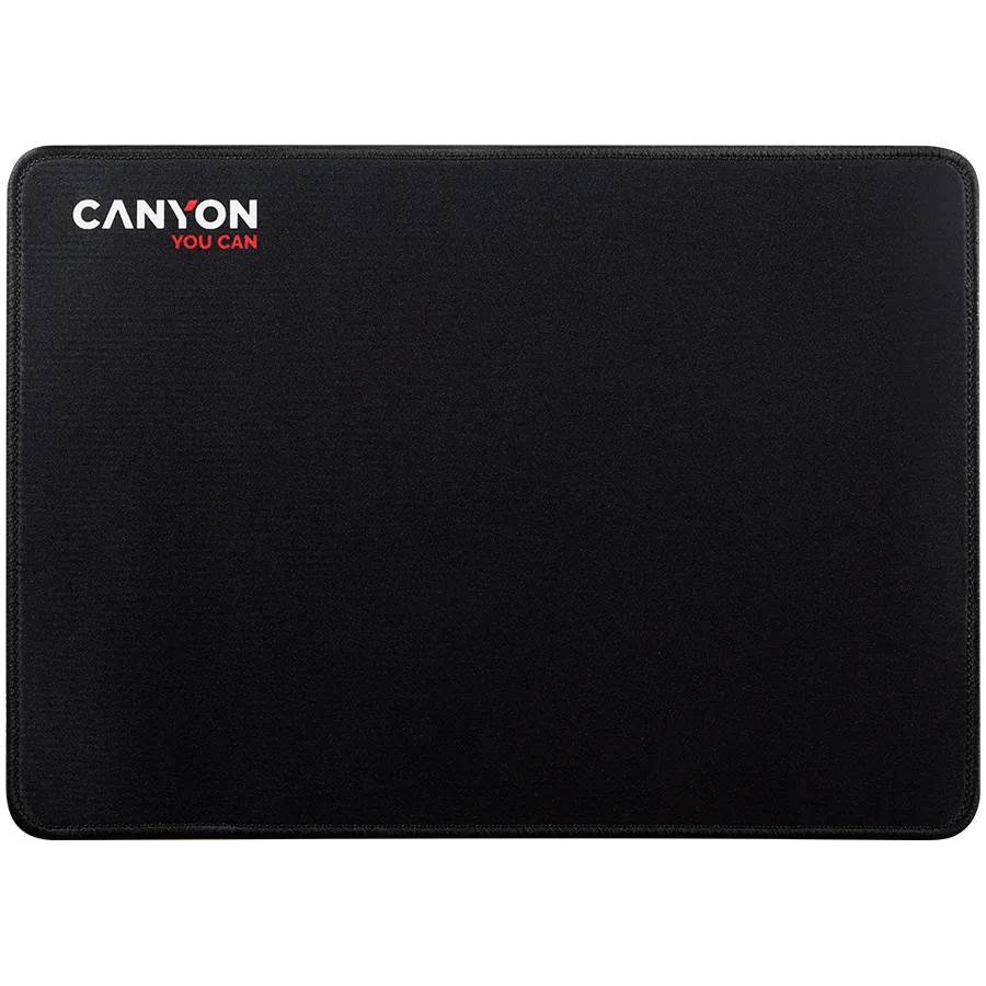 CANYON MP-4, Mouse pad,350X250X3MM,Multipandex,fully black with our logo (non gaming),blister cardboard Slika 1