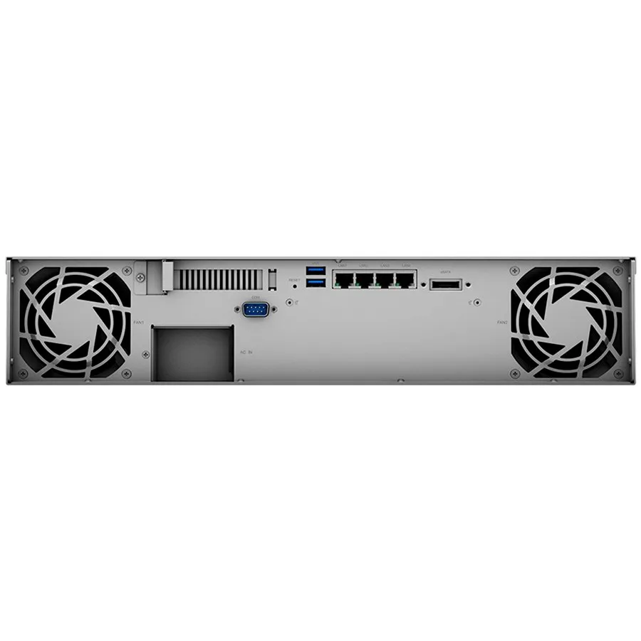Synology RackStation RS1221+; Rack 2U, 8-bay 3.5''/2.5" SATA HDD/SSD, AMD Ryzen V1500B 4-core 2.2GHz; 4GB DDR4 ECC SODDIM,2x Memory slots; 4x RJ-45 1GbE LAN Port; 2xUSB 3.2; eSATA port; PCI Gen2x8 slot (x4 link); 6.9 kg; 3yr wrnty Slika 2
