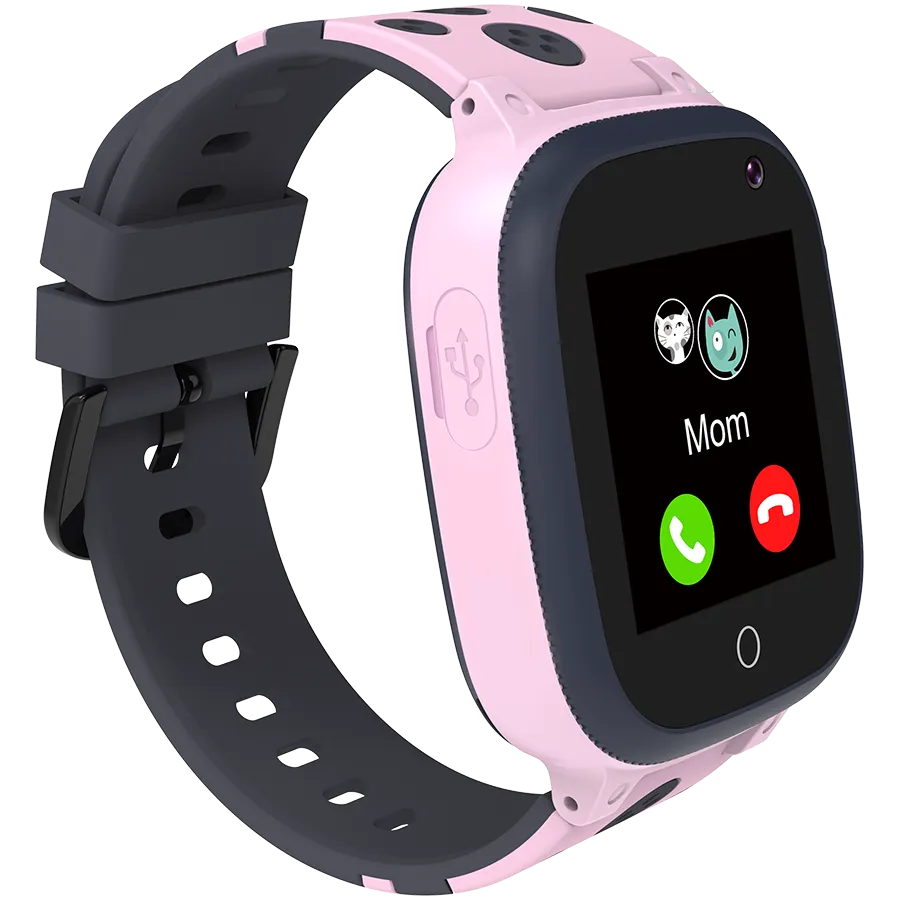 CANYON Sandy KW-34, Kids smartwatch, 1.44 inch colorful screen, GPS function, Nano SIM card, 32+32MB, GSM(850/900/1800/1900MHz), 400mAh battery, compatibility with iOS and android, Pink, host: 52.9*40.3*14.8mm, strap: 230*20mm, 42g Slika 2
