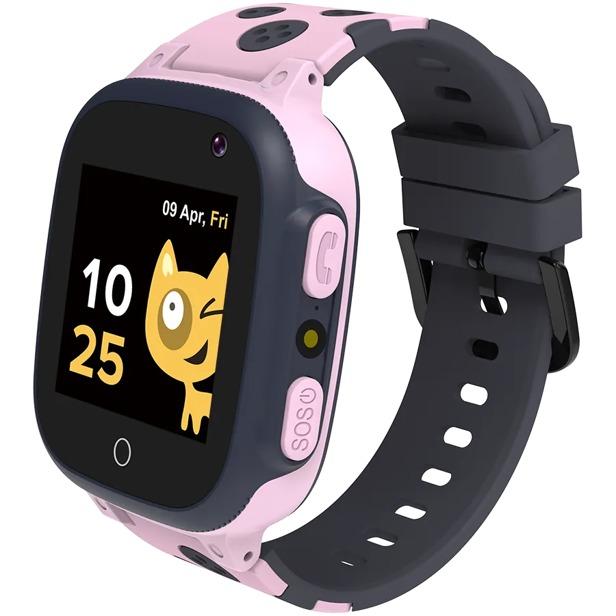 CANYON Sandy KW-34, Kids smartwatch, 1.44 inch colorful screen, GPS function, Nano SIM card, 32+32MB, GSM(850/900/1800/1900MHz), 400mAh battery, compatibility with iOS and android, Pink, host: 52.9*40.3*14.8mm, strap: 230*20mm, 42g Slika 3