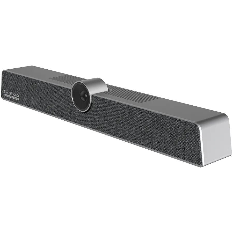 Prestigio Solutions Video Conferencing Collaboration Bar Alpha: UHD, 12MP, 6 mic, 8m (Range), Connection via USB Type-C or AUX Slika 1
