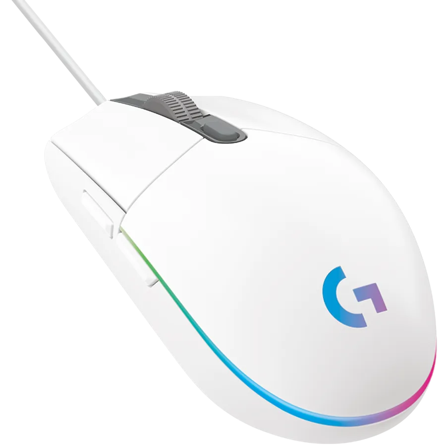 LOGITECH G102 LIGHTSYNC Corded Gaming Mouse - WHITE - USB - EER Slika 2