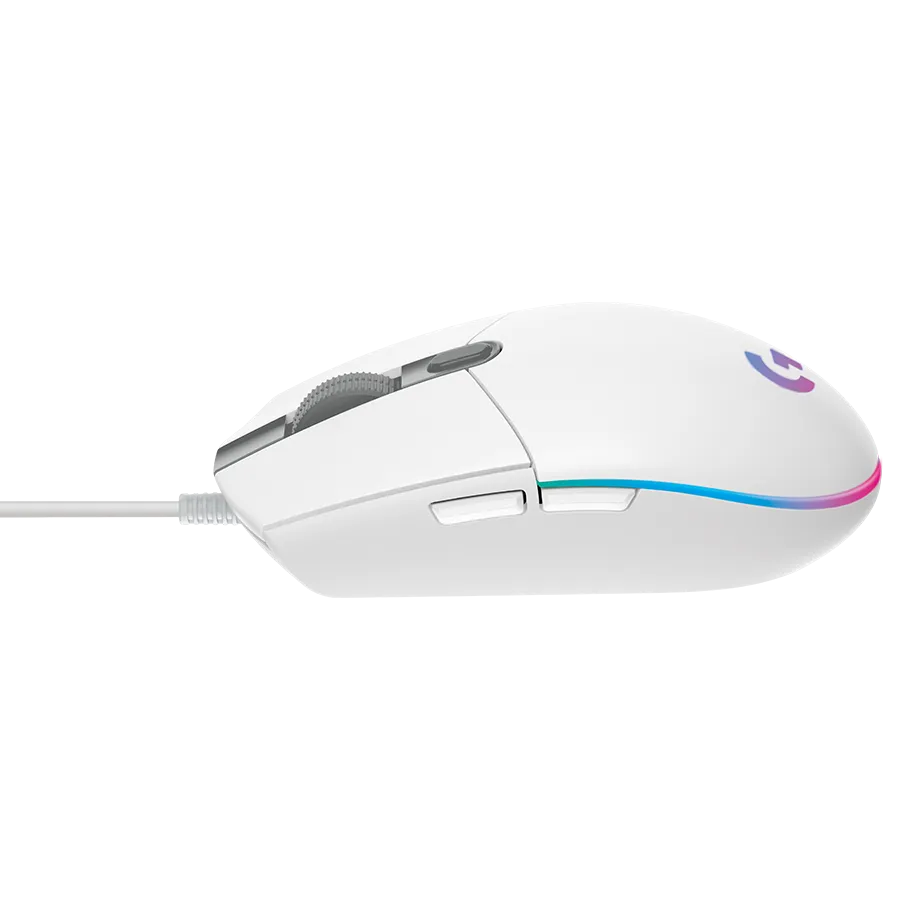 LOGITECH G102 LIGHTSYNC Corded Gaming Mouse - WHITE - USB - EER Slika 4