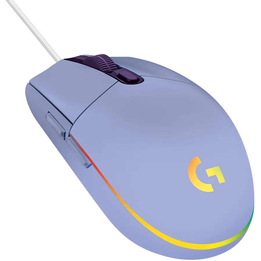 LOGITECH G102 LIGHTSYNC Corded Gaming Mouse - LILAC - USB - EER Slika 2