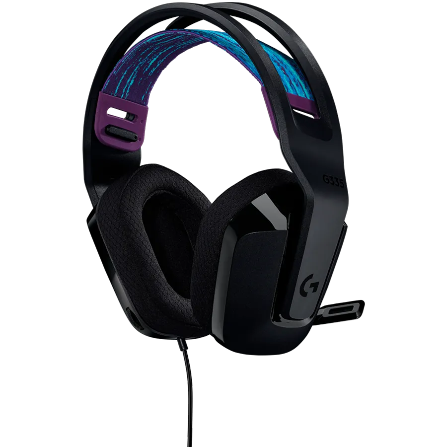 LOGITECH G335 Wired Gaming Headset - BLACK - 3.5 MM Slika 3