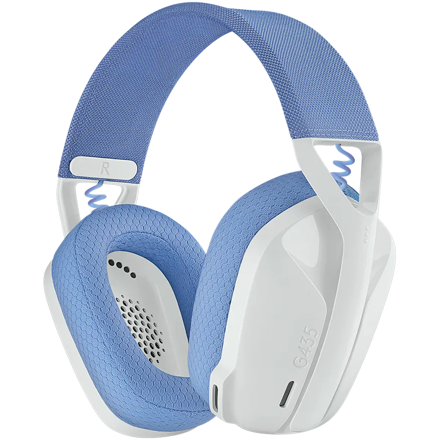 LOGITECH G435 LIGHTSPEED Wireless Gaming Headset - WHITE Slika 1