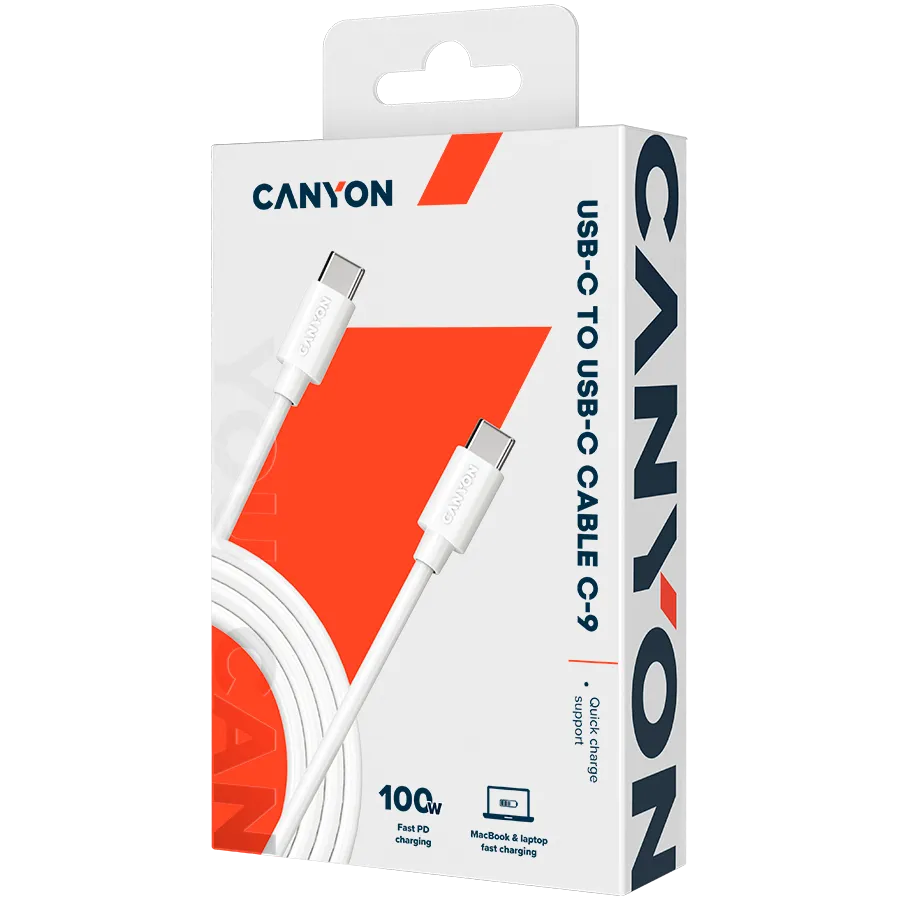 CANYON cable C-9 PD 3.0 C-C 100W 1.2m White Slika 2