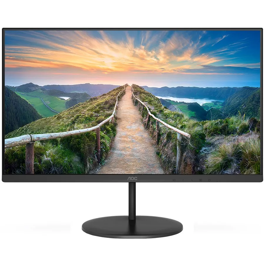 AOC Monitor LED U27V4EA 27" 4K, 3840x2160, IPS, 1000:1, 20M:1, 4 ms, 60Hz, HDMI, DP, Speakers, Adaptive Sync, Tilt, 3y Slika 1