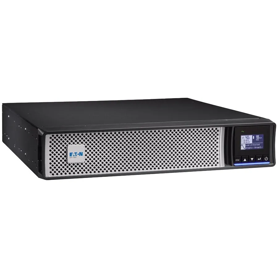 Eaton UPS 5PX Gen2 Rack 2U/Tower 1500W/1500VA; Input C14; Output C13x 8; Multilingual graphical LCD display; USB port; Serial port (RS232); Dry contacts (3 outputs, 1 input, optocoupler, DB9); Rack-mounting kit; 3Yr on electronics, 2yrs on battery Slika 1