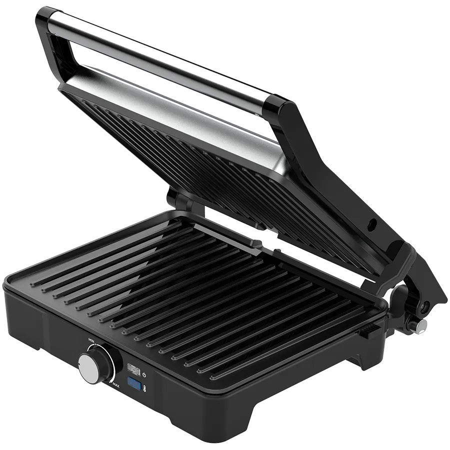 AENO Electric Grill EG2: 2000W, Temperature regulation, Max opening angle -180°, Plate size 290*234mm Slika 1
