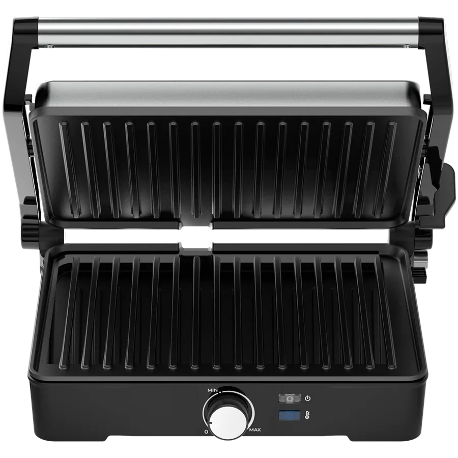 AENO Electric Grill EG2: 2000W, Temperature regulation, Max opening angle -180°, Plate size 290*234mm Slika 3
