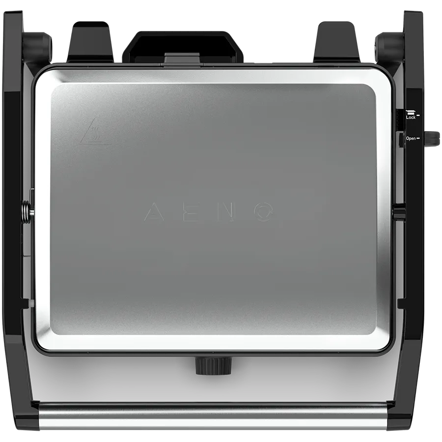 AENO Electric Grill EG2: 2000W, Temperature regulation, Max opening angle -180°, Plate size 290*234mm Slika 4