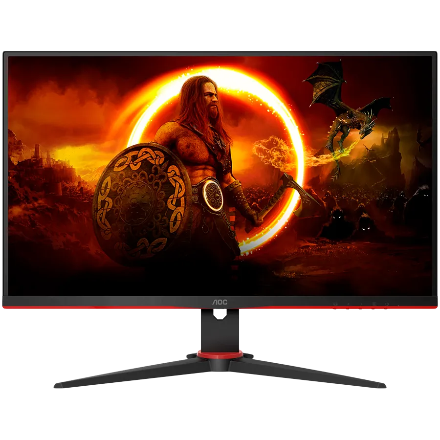 AOC Gaming 27G2SPAE/BK - G2 SeriesLED monitor gaming 27" 1920 x 1080 Full HD (1080p) @ 165 Hz IPS 250 cd/m² 1000:1 1 ms 2xHDMI VGA DisplayPort speakers black red Slika 1