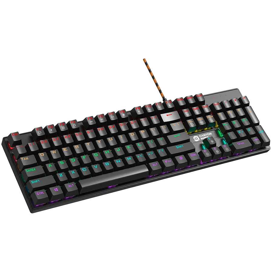 CANYON keyboard Deimos GK-4 Rainbow US Wired Black Slika 2