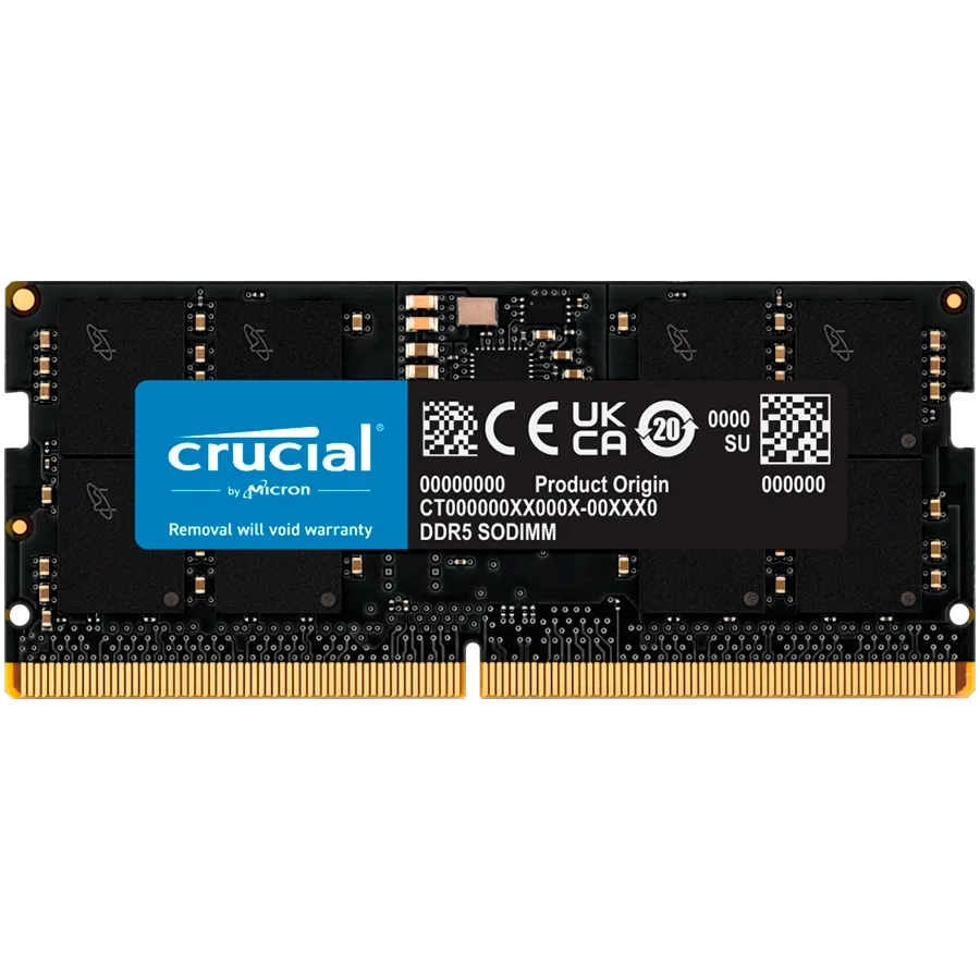 Crucial 16GB DDR5-4800 SODIMM CL40 (16Gbit) Slika 1