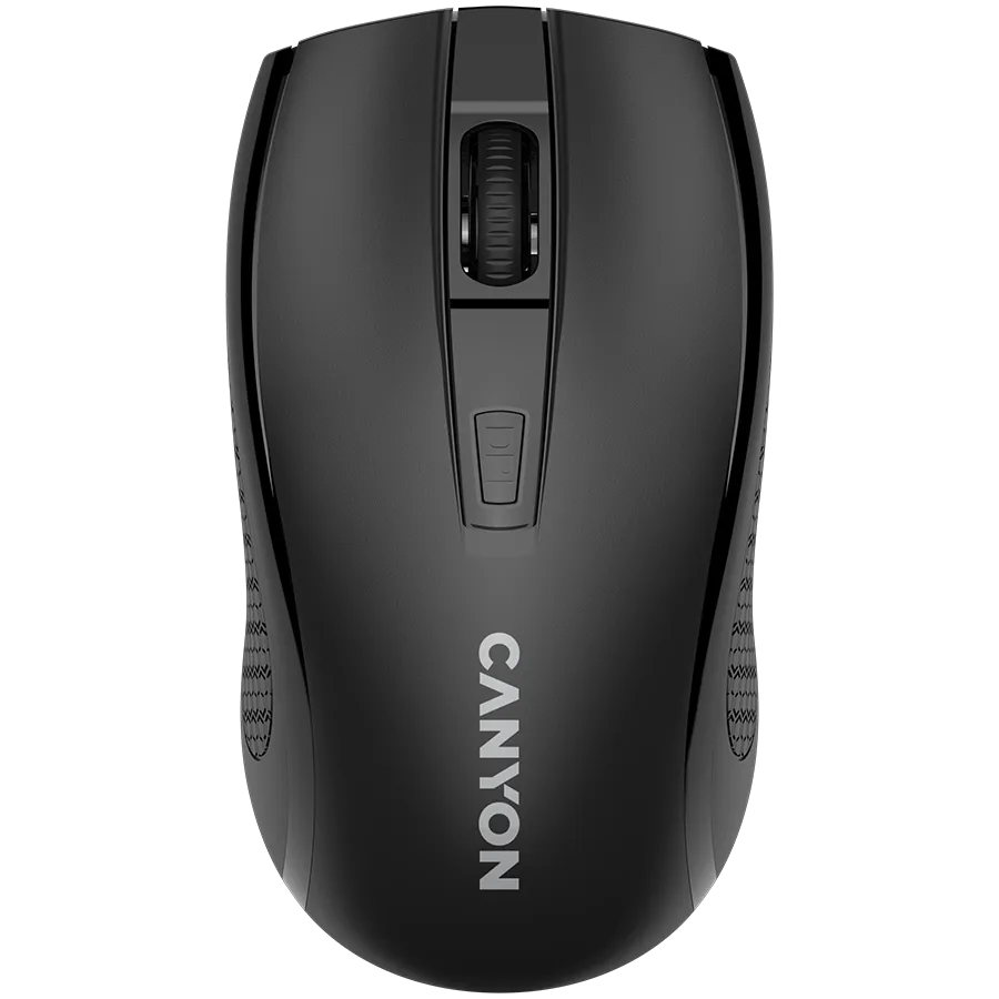 CANYON MW-7, 2.4Ghz wireless mouse, 6 buttons, DPI 800/1200/1600, with 1 AA battery ,size 110*60*37mm,58g,black Slika 1