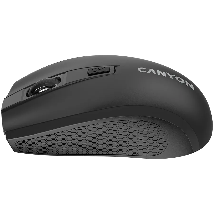 CANYON MW-7, 2.4Ghz wireless mouse, 6 buttons, DPI 800/1200/1600, with 1 AA battery ,size 110*60*37mm,58g,black Slika 4