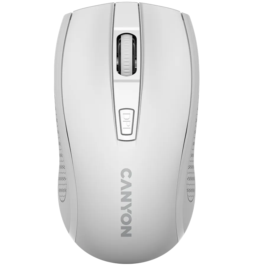 CANYON MW-7, 2.4Ghz wireless mouse, 6 buttons, DPI 800/1200/1600, with 1 AA battery ,size 110*60*37mm,58g,white Slika 1