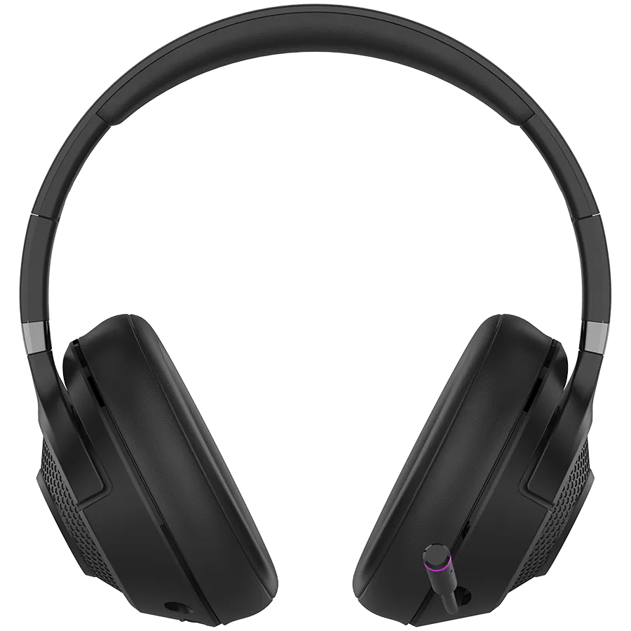 Lorgar Noah 701, gaming headset with microphone, 2.4G+ BT 5.0 Realtek 8763, battery 1000mAh, type-C charging cable 0.8m, audio cable 1.5m, size:195*185*80mm, 0.28kg. Black Slika 4