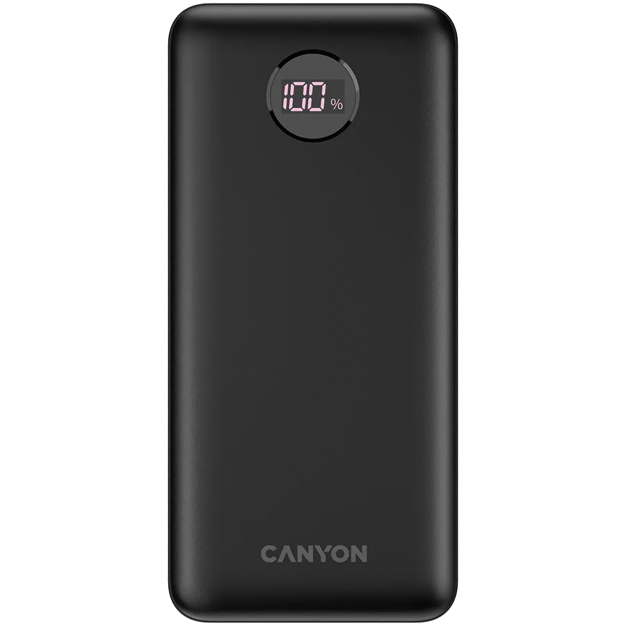 CANYON power bank PB-2002 LED 20000 mAh PD 20W QC 3.0 Black Slika 1