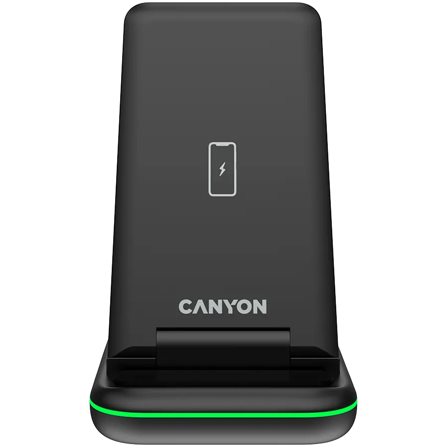 CANYON wireless charger WS-304 15W 3in1 Black Slika 1