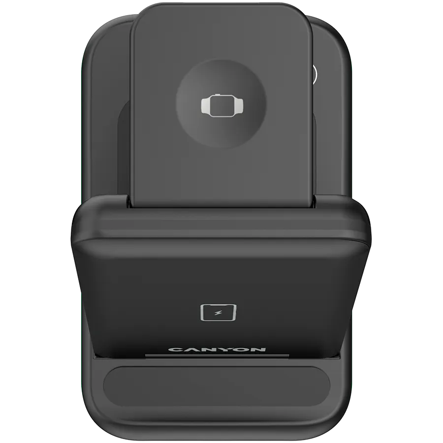 CANYON wireless charger WS-304 15W 3in1 Black Slika 3