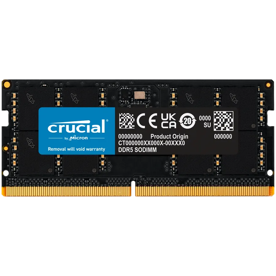 Crucial 32GB DDR5-4800 SODIMM CL40 (16Gbit) Slika 1