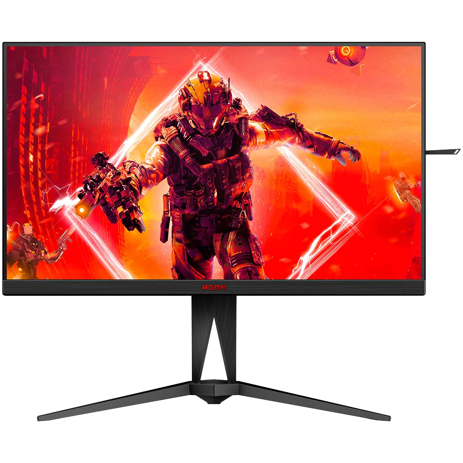 AOC AG275QZ/EU AGON, 68.6 cm (27"), QD-fast IPS, 2560 x 1440 pixels(QHD), 240Hz, Response 0.5 ms, 16:9, 80M:1, 400cd/m2, HDR 400, 178°/178°, 2xHDMI, 1xDP, Speakers, USB HUB 3.2 Gen, VESA, Pivot, Swivel, Tilt, HAS 150mm Slika 1