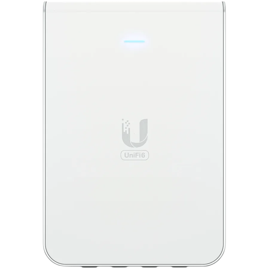 UniFi6 In-Wall. Wall-mounted WiFi 6 access point with a built-in PoE switch. Slika 1