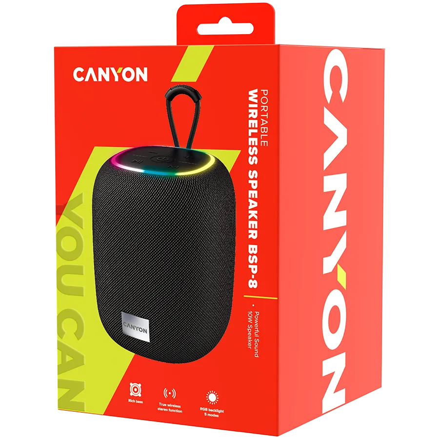 CANYON speaker BSP-8 10W Black Slika 2