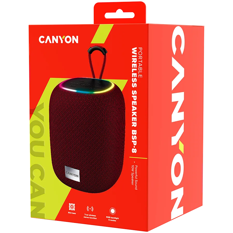 CANYON speaker BSP-8 10W Red Slika 4